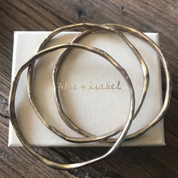 Chloe + Isabel Jewelry - Organic Bangles set of 3